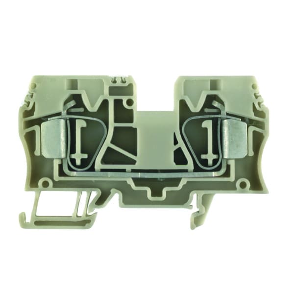 WEIDMÜLLER - Durchgangs-Reihenklemme, Zugfederanschluss, 10mm², 1000V, 57A, dunkelbeige