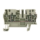 WEIDMÜLLER - Durchgangs-Reihenklemme, Zugfederanschluss, 2.5mm², 800, 24A, dunkelbeige
