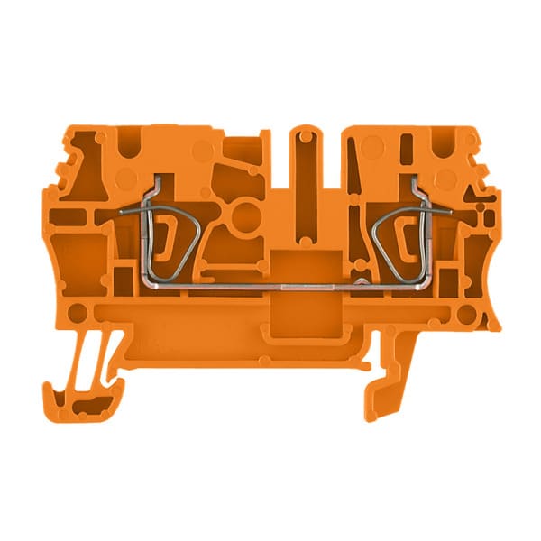 WEIDMÜLLER - Durchgangs-Reihenklemme, Zugfederanschluss, 2.5mm², 800V, 24A, orange