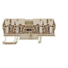 WEIDMÜLLER - Bauelement-Reihenklemme, Zugfederanschluss, 2.5mm², 400V, 1A,dunkelbeige