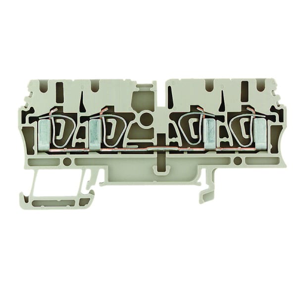 WEIDMÜLLER - Durchgangs-Reihenklemme, Zugfederanschluss, 2.5mm², 800V, 24A, dunkelbeige