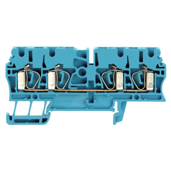 WEIDMÜLLER - Durchgangs-Reihenklemme, Zugfederanschluss, 2.5mm², 800V, 24A, blau