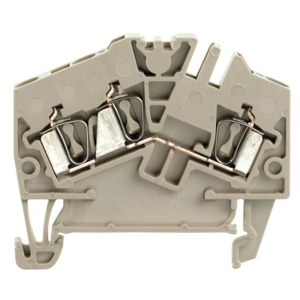 WEIDMÜLLER - Durchgangs-Reihenklemme, Zugfederanschluss, 2.5mm², 800V, 24A, dunkelbeige
