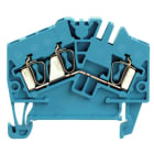 WEIDMÜLLER - Durchgangs-Reihenklemme, Zugfederanschluss, 2.5mm², 800V, 24A, blau