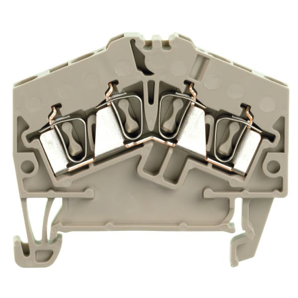 WEIDMÜLLER - Durchgangs-Reihenklemme, Zugfederanschluss, 2.5mm², 800V, 24A, dunkelbeige
