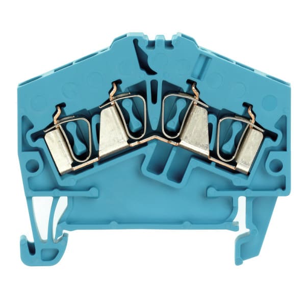 WEIDMÜLLER - Durchgangs-Reihenklemme, Zugfederanschluss, 2.5mm², 800V, 24A, blau