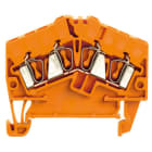 WEIDMÜLLER - Durchgangs-Reihenklemme, Zugfederanschluss, 2.5mm², 800V, 24A, orange