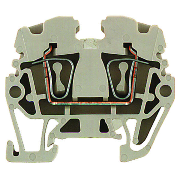 WEIDMÜLLER - Durchgangs-Reihenklemme, Zugfederanschluss, 2.5mm², 500V, 24A, dunkelbeige