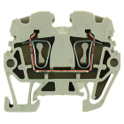 WEIDMÜLLER - Durchgangs-Reihenklemme, Zugfederanschluss, 2.5mm², 500V, 24A, dunkelbeige