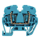WEIDMÜLLER - Durchgangs-Reihenklemme, Zugfederanschluss, 2.5mm², 500V, 24A, blau