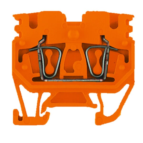 WEIDMÜLLER - Durchgangs-Reihenklemme, Zugfederanschluss, 2.5mm², 800V, 24A, orange