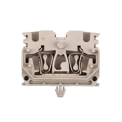 WEIDMÜLLER - Durchgangs-Reihenklemme, Zugfederanschluss, 2.5mm², 800V, 24A, dunkelbeige