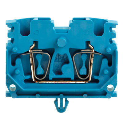 WEIDMÜLLER - Durchgangs-Reihenklemme, Zugfederanschluss, 2.5mm², 800V, 24A, blau