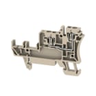 WEIDMÜLLER - Initiator-, Aktor-Reihenklemme, Zugfederanschl, 1.5mm², 250V, 17.5A, dunkelbeige