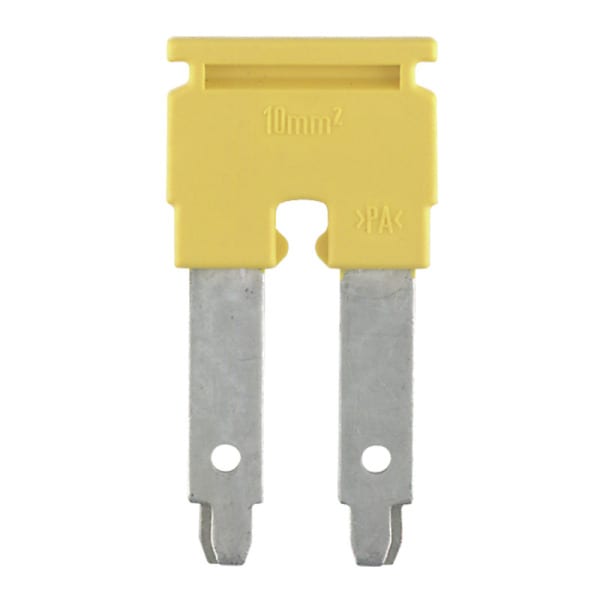 WEIDMÜLLER - Querverbinder, gesteckt, Pole:2, Raster 10mm, Isoliert, 57A, gelb