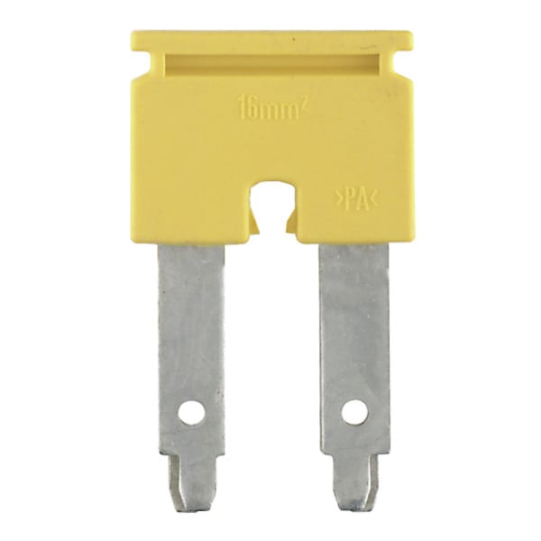WEIDMÜLLER - Querverbinder, gesteckt, Pole:2, Raster 12mm, Isoliert, 76A, gelb