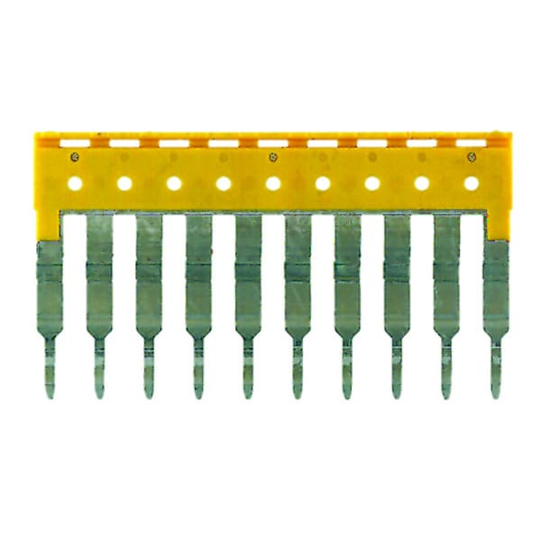 WEIDMÜLLER - Querverbinder, gesteckt, Pole:10, Raster 5.1mm, Isoliert, 24A, gelb