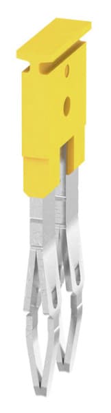 WEIDMÜLLER - Querverbinder, gesteckt, Pole:2, Raster 5.1mm, Isoliert, 24A, gelb