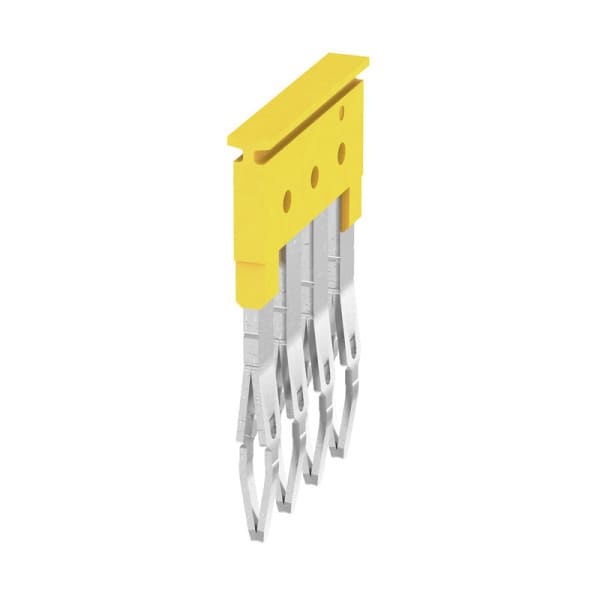 WEIDMÜLLER - Querverbinder, gesteckt, Pole:4, Raster 5.1mm, Isoliert, 24A, gelb