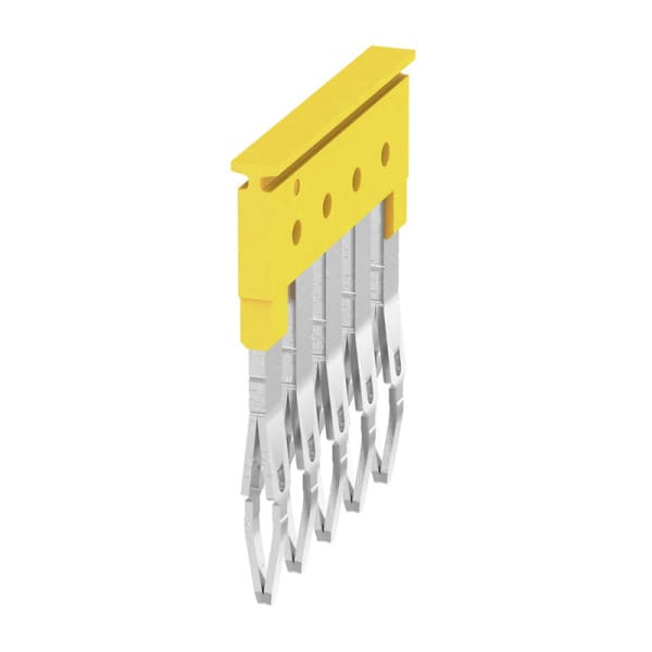 WEIDMÜLLER - Querverbinder, gesteckt, Pole:5, Raster 5.1mm, Isoliert, 24A, gelb
