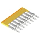 WEIDMÜLLER - Querverbinder, gesteckt, Pole:8, Raster 5.1mm, Isoliert, 24A, gelb