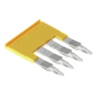 WEIDMÜLLER - Querverbinder, gesteckt, Pole:4, Raster 6.1mm, Isoliert, 32A, gelb