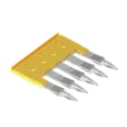 WEIDMÜLLER - Querverbinder, gesteckt, Pole:5, Raster 6.1mm, Isoliert, 32A, gelb