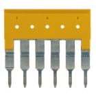 WEIDMÜLLER - Querverbinder, gesteckt, Pole:6, Raster 6.1mm, Isoliert, 32A, gelb