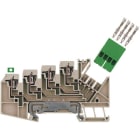 WEIDMÜLLER - Mehrstock-Reihenklemme, Zugfederanschluss, 1.5mm², 63 V, 4 A, dunkelbeige