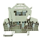 WEIDMÜLLER - Sicherungs-Reihenklemme, Zugfederanschluss, ohne LED, 2.5mm², dunkelbeige