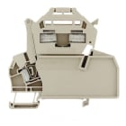 WEIDMÜLLER - Sicherungs-Reihenklemme, Zugfederanschluss, ohne LED, 2.5mm², 500A, dunkelbeige