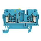 WEIDMÜLLER - Prüftrenn-Reihenklemme ZTR, Zugfeder, 2.5mm², 500V, 20A, blau