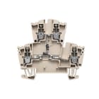 WEIDMÜLLER - Bauelement-Reihenklemme, Schraubanschl, 2.5mm², 400V, 1A, TS35, dunkelbeige