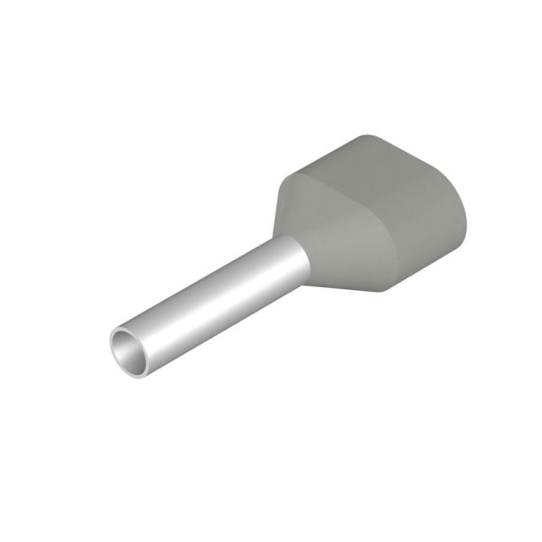 WEIDMÜLLER - Aderendhülse, Zwillings-Aderendhülse, 0.75mm², Abisolierlänge: 11mm, grau