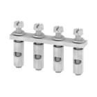 WEIDMÜLLER - Querverbinder, geschraubt, Pole:4, Raster 10mm, 57A, grau