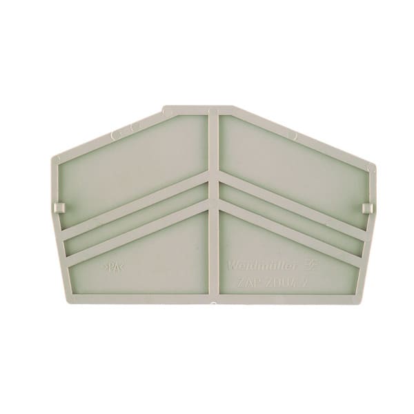 WEIDMÜLLER - Abschlussplatte (Klemmen), 61.5x2mm, dunkelbeige