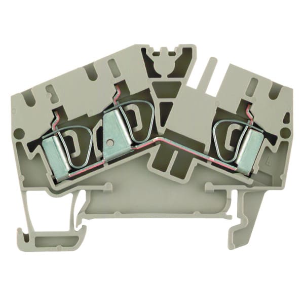WEIDMÜLLER - Durchgangs-Reihenklemme, Zugfederanschluss, 4mm², 800V, 32A, dunkelbeige