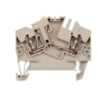 WEIDMÜLLER - Prüftrenn-Reihenklemme ZTR, Zugfeder, 2.5mm², 400V, 10A, dunkelbeige