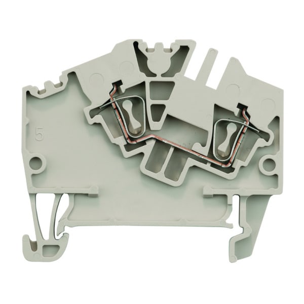 WEIDMÜLLER - Durchgangs-Reihenklemme, Zugfederanschluss, 2.5mm², 800V, 24A, dunkelbeige