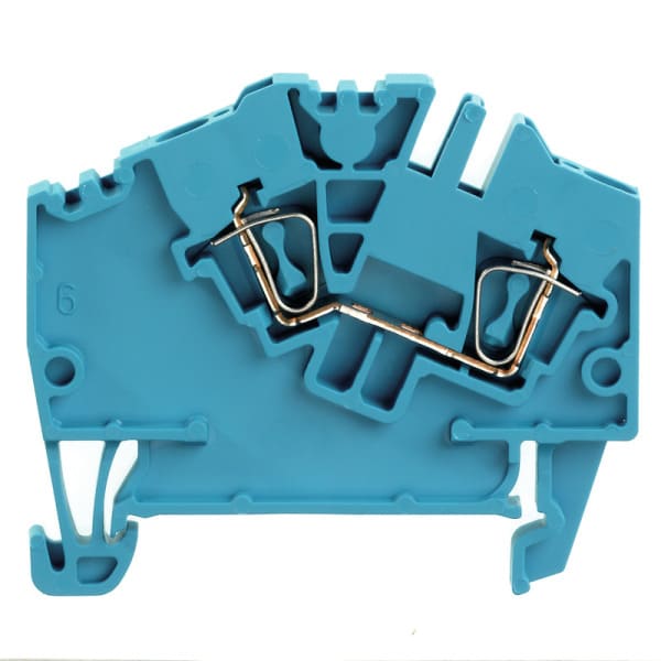 WEIDMÜLLER - Durchgangs-Reihenklemme, Zugfederanschluss, 2.5mm², 800V, 24A, blau