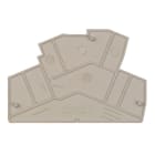WEIDMÜLLER - Trennwand (Klemmen), Abschluss- und Zwischenplatte, 77.81x52.68mm, dunkelbeige