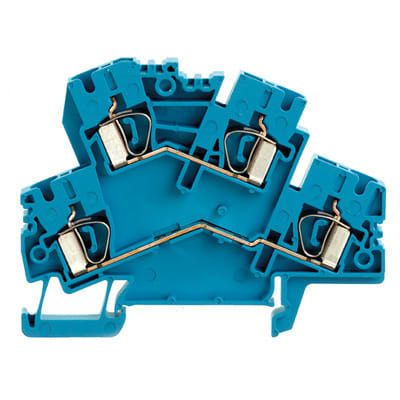 WEIDMÜLLER - Mehrstock-Reihenklemme, Zugfederanschluss, 4mm², 800V, 32A, blau