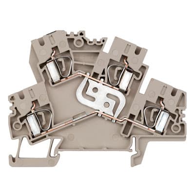WEIDMÜLLER - Mehrstock-Reihenklemme, Zugfederanschluss, 4mm², 800V, 32A, dunkelbeige