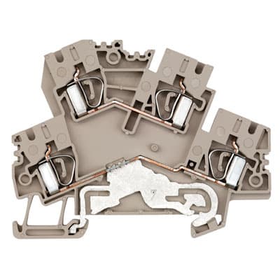 WEIDMÜLLER - Mehrstock-Reihenklemme, Zugfederanschluss, 4mm², 800V, 32A, dunkelbeige