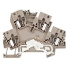 WEIDMÜLLER - Mehrstock-Reihenklemme, Zugfederanschluss, 4mm², 800V, 32A, dunkelbeige