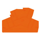 WEIDMÜLLER - Abschlussplatte (Klemmen), 77.81x2mm, orange