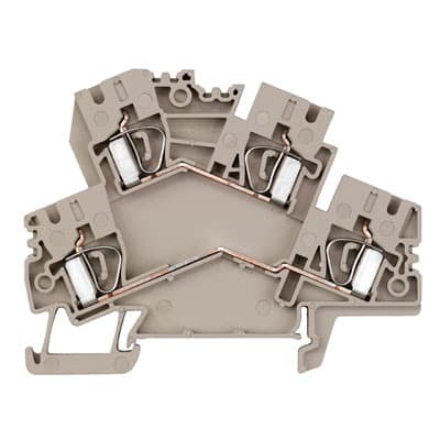 WEIDMÜLLER - Mehrstock-Reihenklemme, Zugfederanschluss, 4mm², 800V, 32A, dunkelbeige