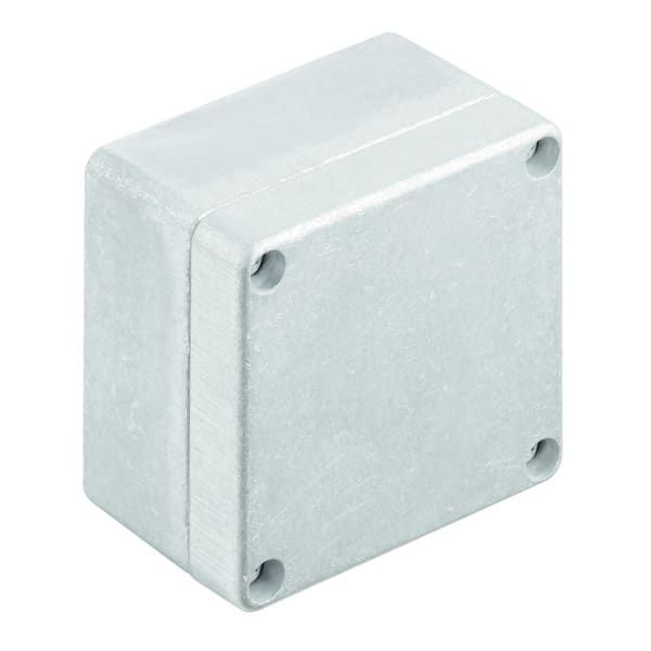 WEIDMÜLLER - Aluminium-Leergehäuse Klippon K, 70x70x45mm, unbehandelt, silber silber