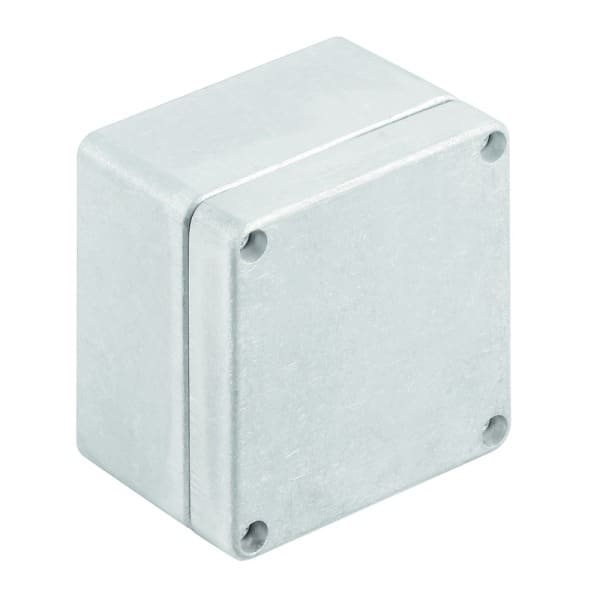 WEIDMÜLLER - Aluminium-Leergehäuse Klippon K, 75x80x57mm, unbehandelt, silber silber