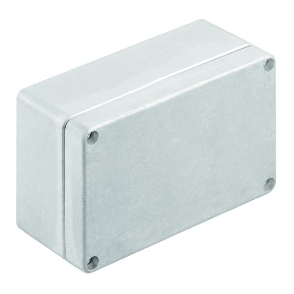 WEIDMÜLLER - Aluminium-Leergehäuse Klippon K, 125x80x57mm, unbehandelt, silber silber